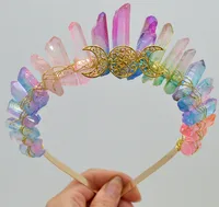 Women's Solid Color Chinoiserie Classical Handmade Gem Iron Hair Band main image 2