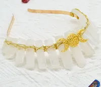 Women's Solid Color Chinoiserie Classical Handmade Gem Iron Hair Band main image 4