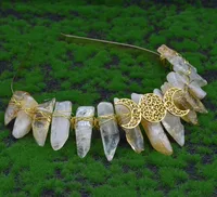 Women's Solid Color Chinoiserie Classical Handmade Gem Iron Hair Band main image 7