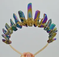 Women's Solid Color Chinoiserie Classical Handmade Gem Iron Hair Band main image 9