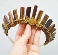 Women's Solid Color Chinoiserie Classical Handmade Gem Iron Hair Band sku image 12