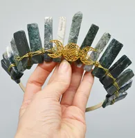 Women's Solid Color Chinoiserie Classical Handmade Gem Iron Hair Band sku image 13