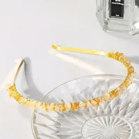 Women's Solid Color Ethnic Style Pastoral Gem Iron Hair Band main image 3