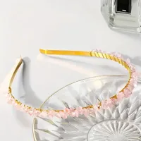 Women's Solid Color Ethnic Style Pastoral Gem Iron Hair Band main image 9