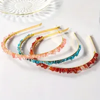 Women's Solid Color Ethnic Style Pastoral Gem Iron Hair Band main image 1