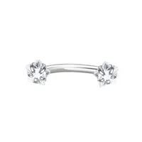 1 Piece Titanium Alloy Casual Simple Style Classic Style Pentagram Zircon Lip Rings Nose Ring main image 6