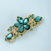 Mujeres Flor Elegante Brillante Ágata Horquillas Para Cabello main image 5