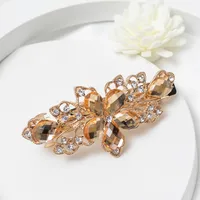 Mujeres Flor Elegante Brillante Ágata Horquillas Para Cabello main image 6