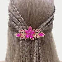 Women's Flower Elegant Shiny Agate Hair Pins sku image 1