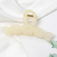 Women's Solid Color Elegant Plastic/Resin Hair Claws sku image 3