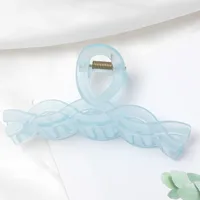 Women's Solid Color Elegant Plastic/Resin Hair Claws sku image 2