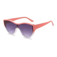Cat Eye IG Style Personality Trend Streetwear Solid Color Pc Full Frame Women's Sunglasses main image 6