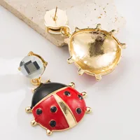 1 Pair Beetles Cute Modern Style Alloy Diamond Drop Earrings main image 4