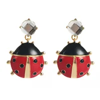 1 Pair Beetles Cute Modern Style Alloy Diamond Drop Earrings main image 5