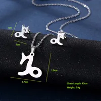 Simple Style Classic Style 201 Stainless Steel Constellation Women's Jewelry Set main image 6