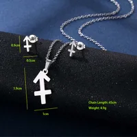Simple Style Classic Style 201 Stainless Steel Constellation Women's Jewelry Set main image 8