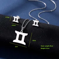 Style Simple Style Classique Acier Inoxydable 201 Constellation Femmes Ensemble De Bijoux main image 9