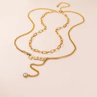 Géométrique Traverser Mots De Vocabulaire/Nom Dessin Original Luxueux Brillant Le Cuivre Pendentif Fermeture À Boucle De Type Homard main image 3