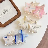 Femmes Étoile De Mer Mignon Feuilles D'acétate Griffes De Cheveux main image 5