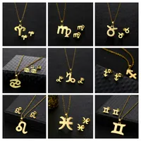 Simple Style Classic Style 201 Stainless Steel Constellation Women's Jewelry Set main image 1