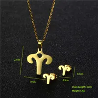 Simple Style Classic Style 201 Stainless Steel Constellation Women's Jewelry Set main image 2