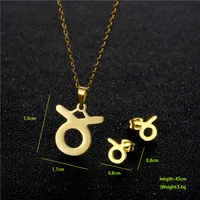 Simple Style Classic Style 201 Stainless Steel Constellation Women's Jewelry Set main image 5