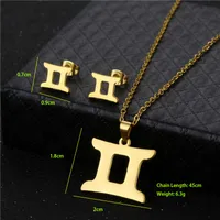 Simple Style Classic Style 201 Stainless Steel Constellation Women's Jewelry Set main image 10