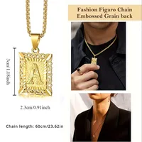 Letter Retro Classic Style Alloy Pendant Necklace Wholesale main image 2