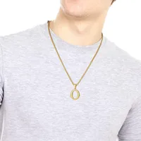 Letter Classic Style 304 Stainless Steel Pendant Necklace Lobster Trigger Clasp Closure main image 4