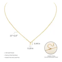Letter Simple Style 304 Stainless Steel Pendant Necklace Plating Lobster Trigger Clasp Closure main image 2