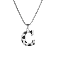 Letter Vintage Style Classic Style 304 Stainless Steel Pendant Necklace Plating Lobster Trigger Clasp Closure sku image 3