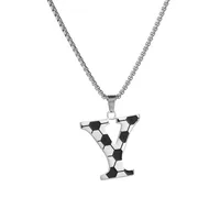 Letter Vintage Style Classic Style 304 Stainless Steel Pendant Necklace Plating Lobster Trigger Clasp Closure sku image 25