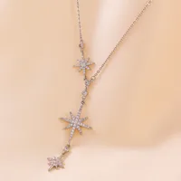 Star Elegant Glam Luxurious Copper Y-Necklace Lobster Trigger Clasp Closure main image 1