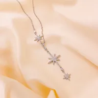 Star Elegant Glam Luxurious Copper Y-Necklace Lobster Trigger Clasp Closure main image 6