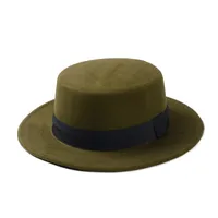 Women's Solid Color Flat Eaves Light Body British Style Fascinator Hats main image 2