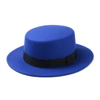 Women's Solid Color Flat Eaves Light Body British Style Fascinator Hats main image 5