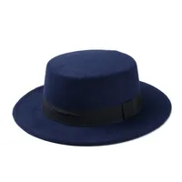 Women's Solid Color Flat Eaves Light Body British Style Fascinator Hats sku image 8