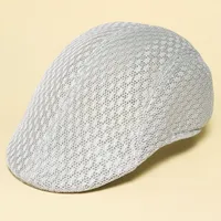 Unisex Solid Color Flat Eaves Vintage Style Vacation Beret Hat main image 2
