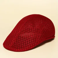 Unisex Solid Color Flat Eaves Vintage Style Vacation Beret Hat sku image 1