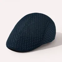 Unisex Solid Color Flat Eaves Vintage Style Vacation Beret Hat sku image 5