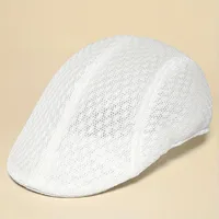 Unisex Solid Color Flat Eaves Vintage Style Vacation Beret Hat sku image 9