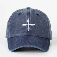 Unisex Cross Curved Eaves Embroidery Casual Simple Style Streetwear Baseball Cap main image 3