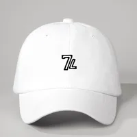 Unisexe Numéro Avant-Toit Incurvé Broderie Décontractée Style Simple Vêtement De Rue Casquette De Baseball main image 2