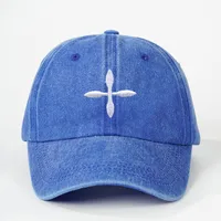 Unisex Cross Curved Eaves Embroidery Casual Simple Style Streetwear Baseball Cap main image 5