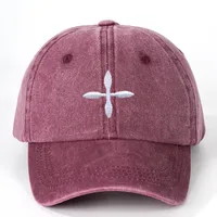 Unisex Cross Curved Eaves Embroidery Casual Simple Style Streetwear Baseball Cap sku image 4