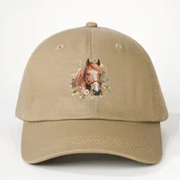 Unisexo Caballo Aleros Curvos Bordado Casual Estilo Simple Ropa De Calle Gorra De Beisbol main image 3