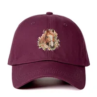 Unisexo Caballo Aleros Curvos Bordado Casual Estilo Simple Ropa De Calle Gorra De Beisbol main image 5