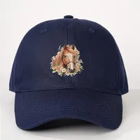 Unisex Horse Curved Eaves Embroidery Casual Simple Style Streetwear Baseball Cap sku image 8