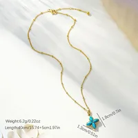 Élégant Glamour Femme Acier Inoxydable 304 Fleur Femmes Ensemble De Bijoux main image 2