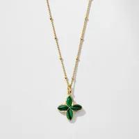 Élégant Glamour Femme Acier Inoxydable 304 Fleur Femmes Ensemble De Bijoux main image 4